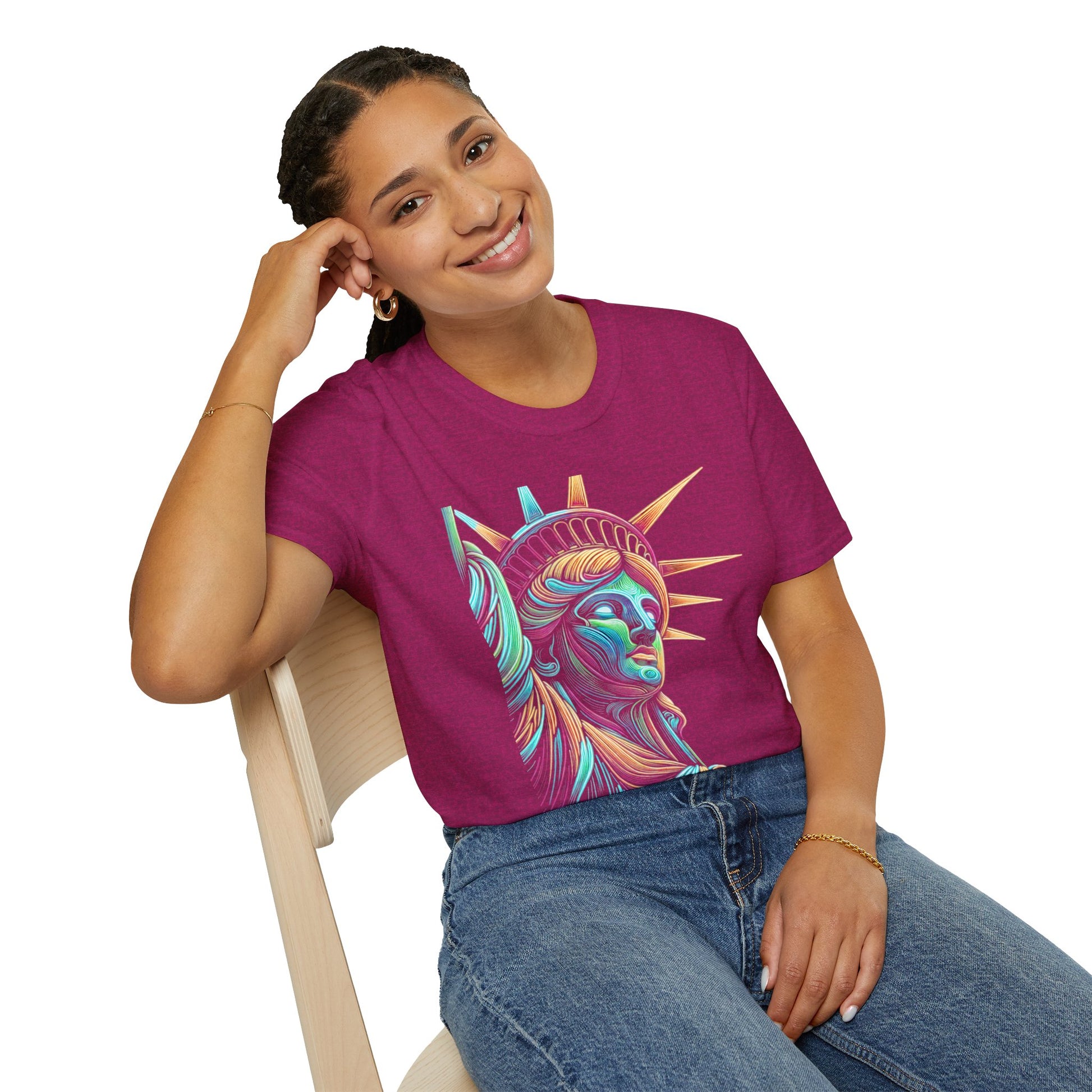 Lady Liberty - Softstyle Unisex T-Shirt