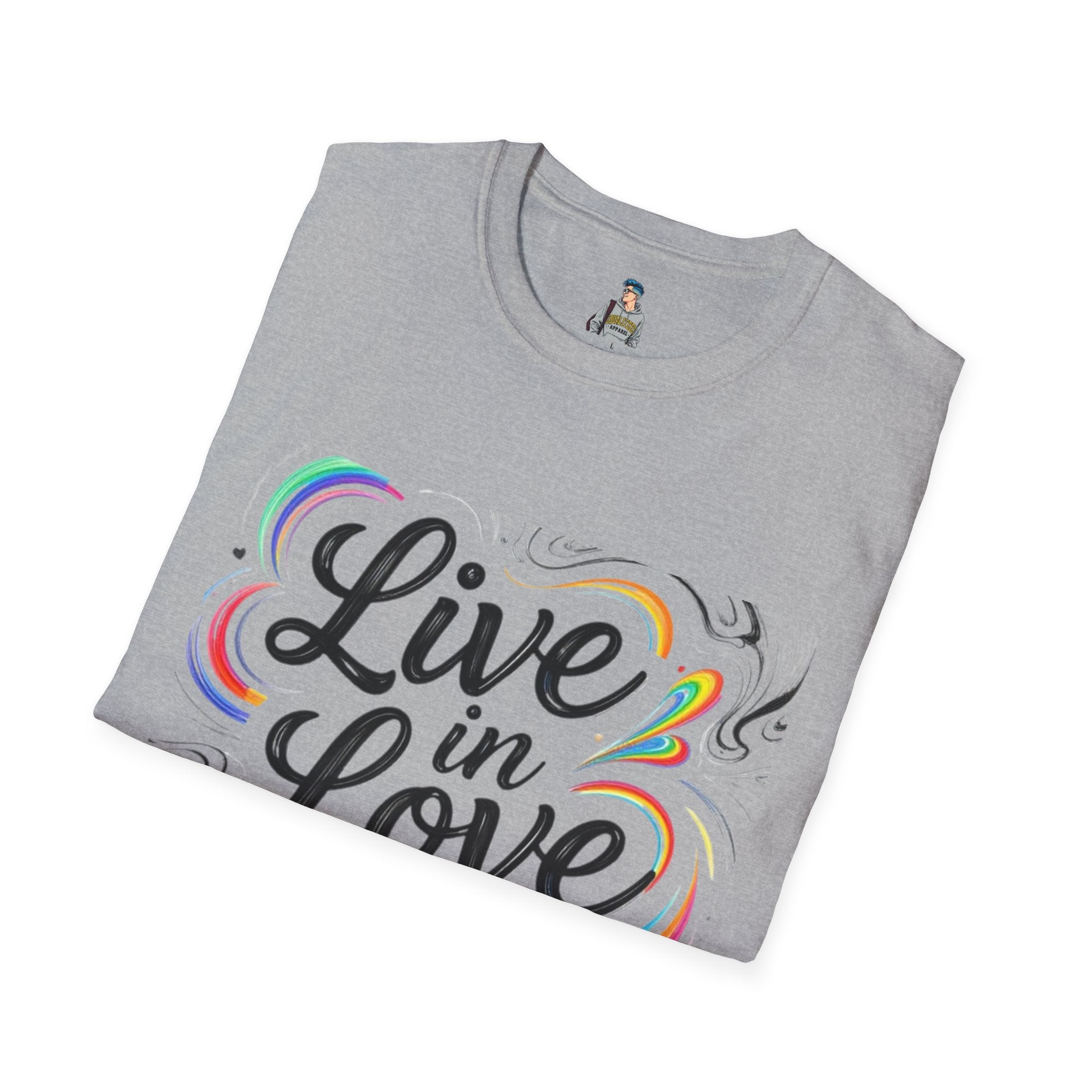 Live in Love T-Shirt — Inspirational Script Tee