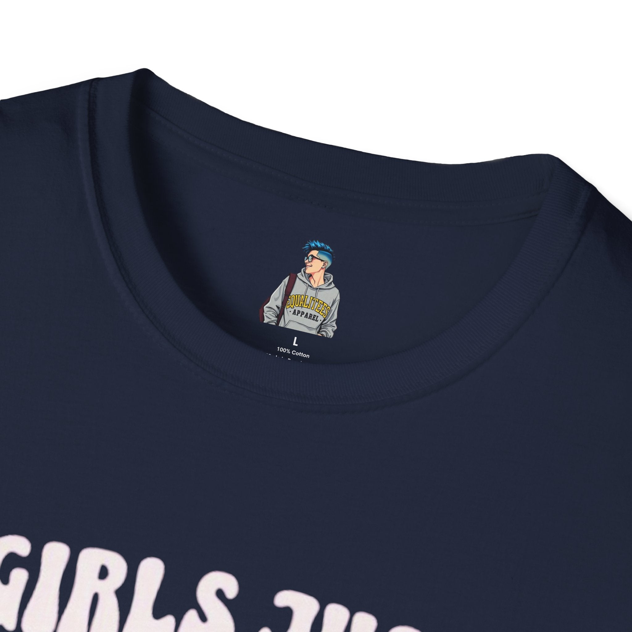 Girls Just Wanna Have Fundamental Human Rights Unisex Softstyle T-Shirt - EqualiTees.Me