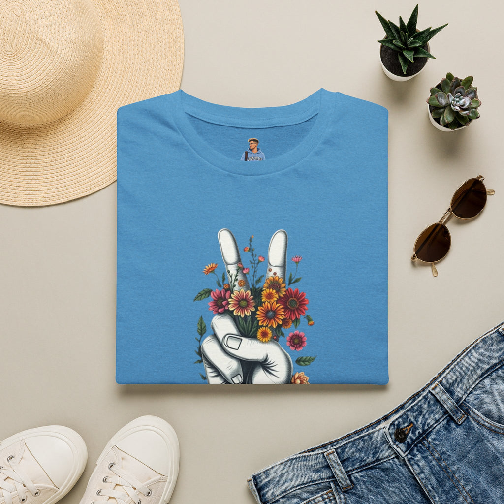 Grow Peace Unisex Softstyle T-Shirt - Boho Inspiration, Perfect for Festivals and Everyday Wear
