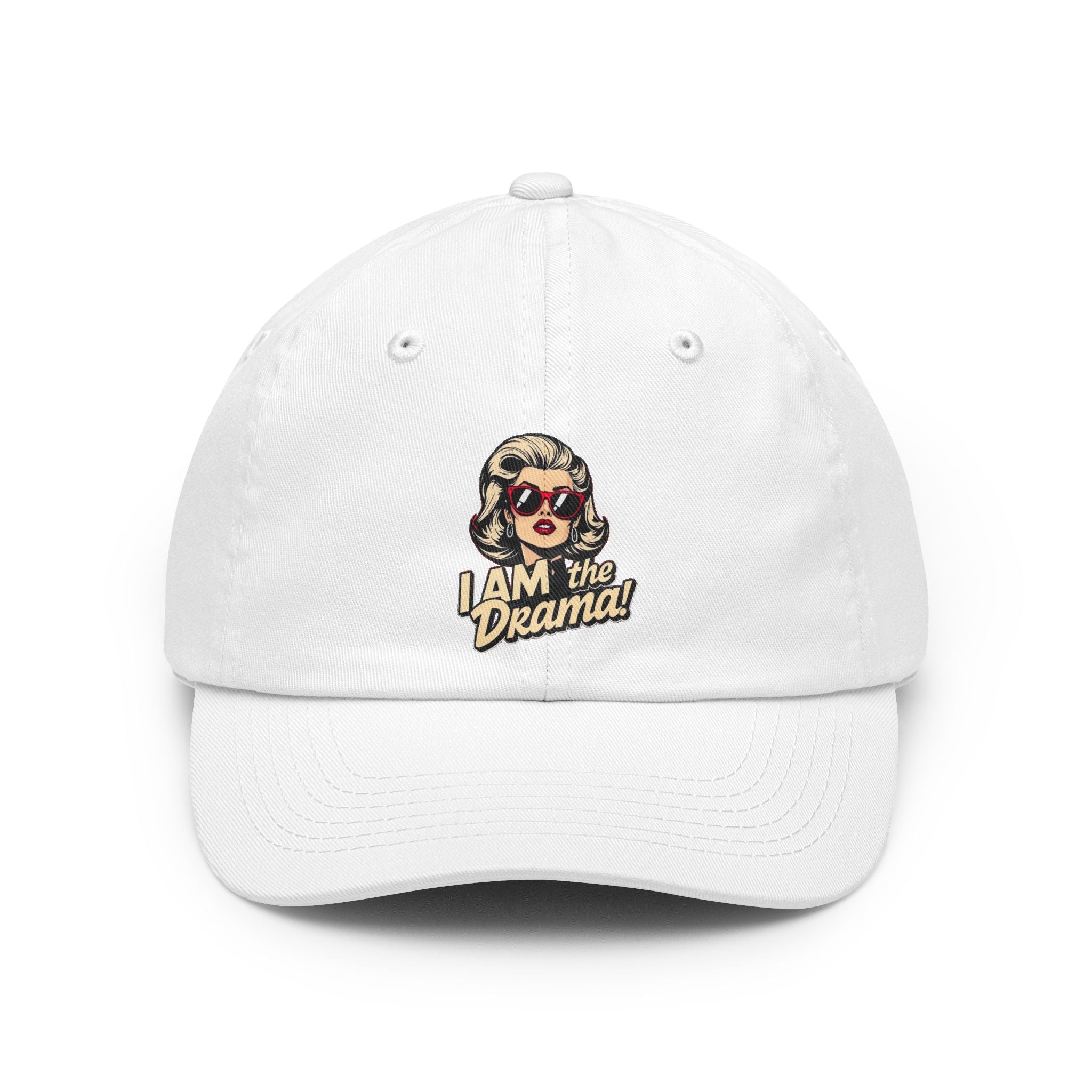 "I Am the Drama" Retro Pop Art Cap