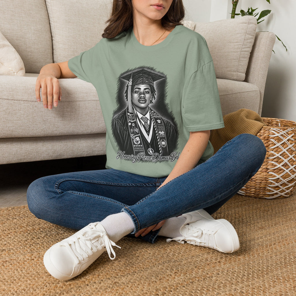 Portrait Front and Back - In Memory of Pierre Damas Bel T-Shirt