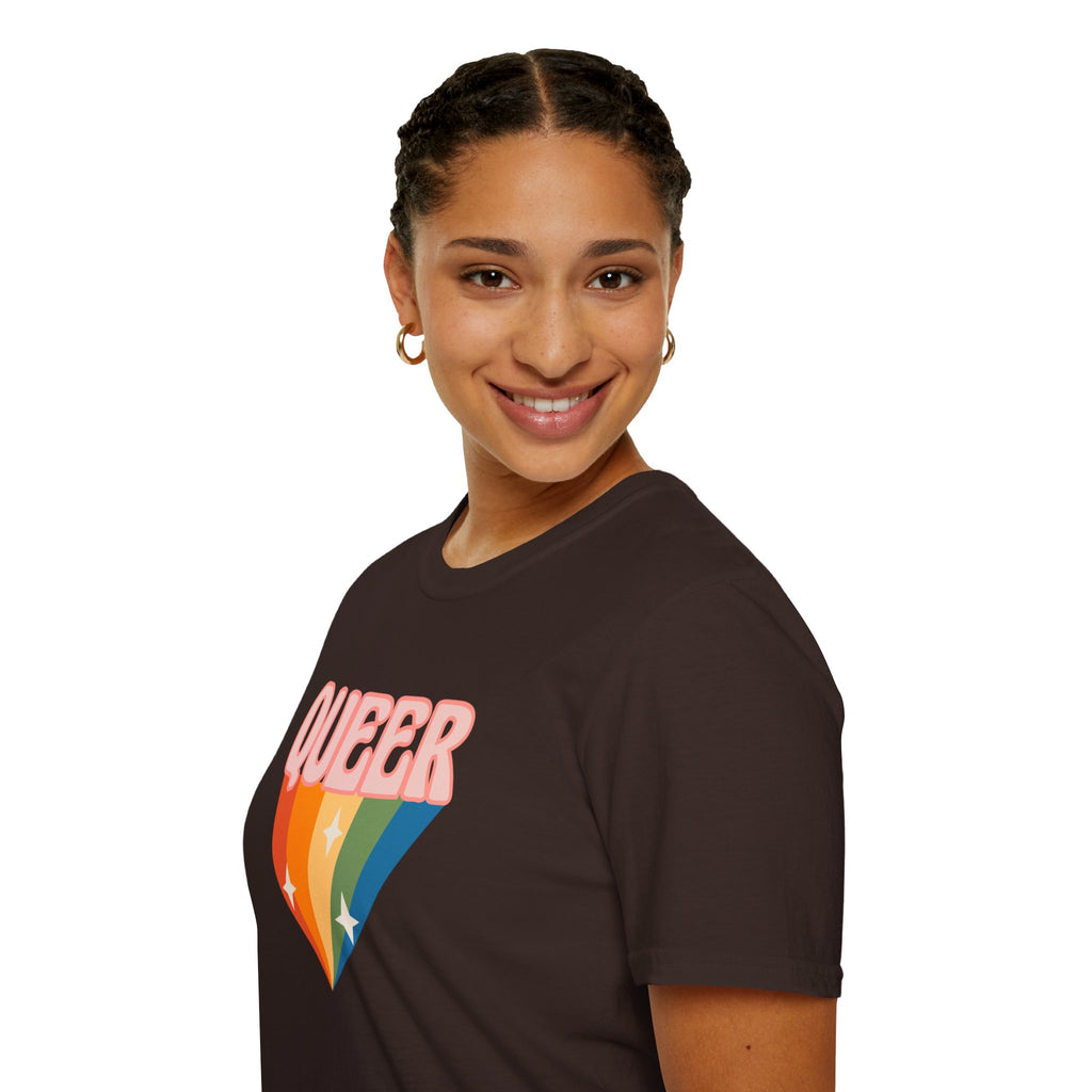 Queer Rainbow Sparkle Pride Tree Las Vegas T-Shirt