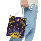 Purple & Yellow Design Tote Bag