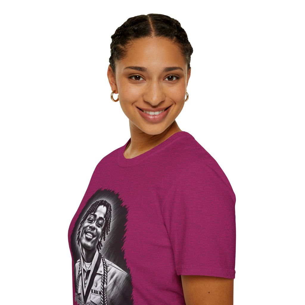 Smiling Portrait Front - In Memory of Pierre Damas Bel T-Shirt
