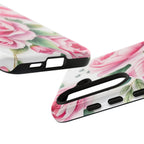 Android OR iPhone Compatible Cases - Pink Flower Design - Unique Tough Cases