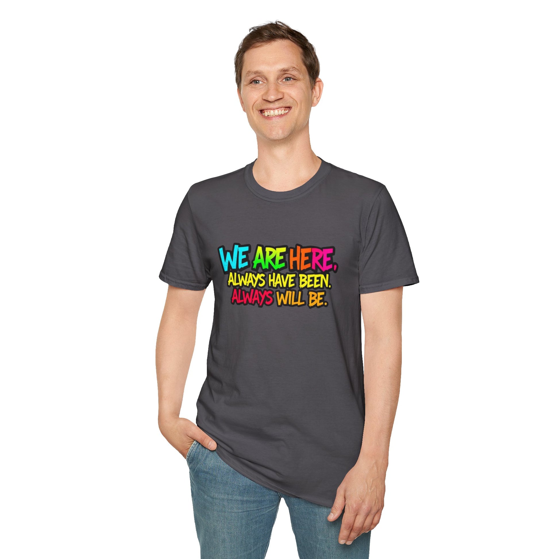 We are WHO We Are Just Leave Us tf Alone Pride Tee