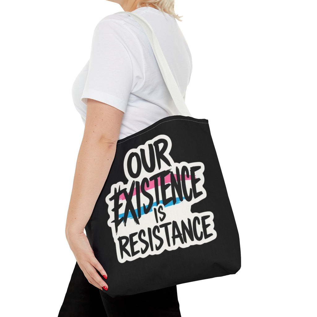 Our Existence Is Resistance Trans Protest Tote Bag