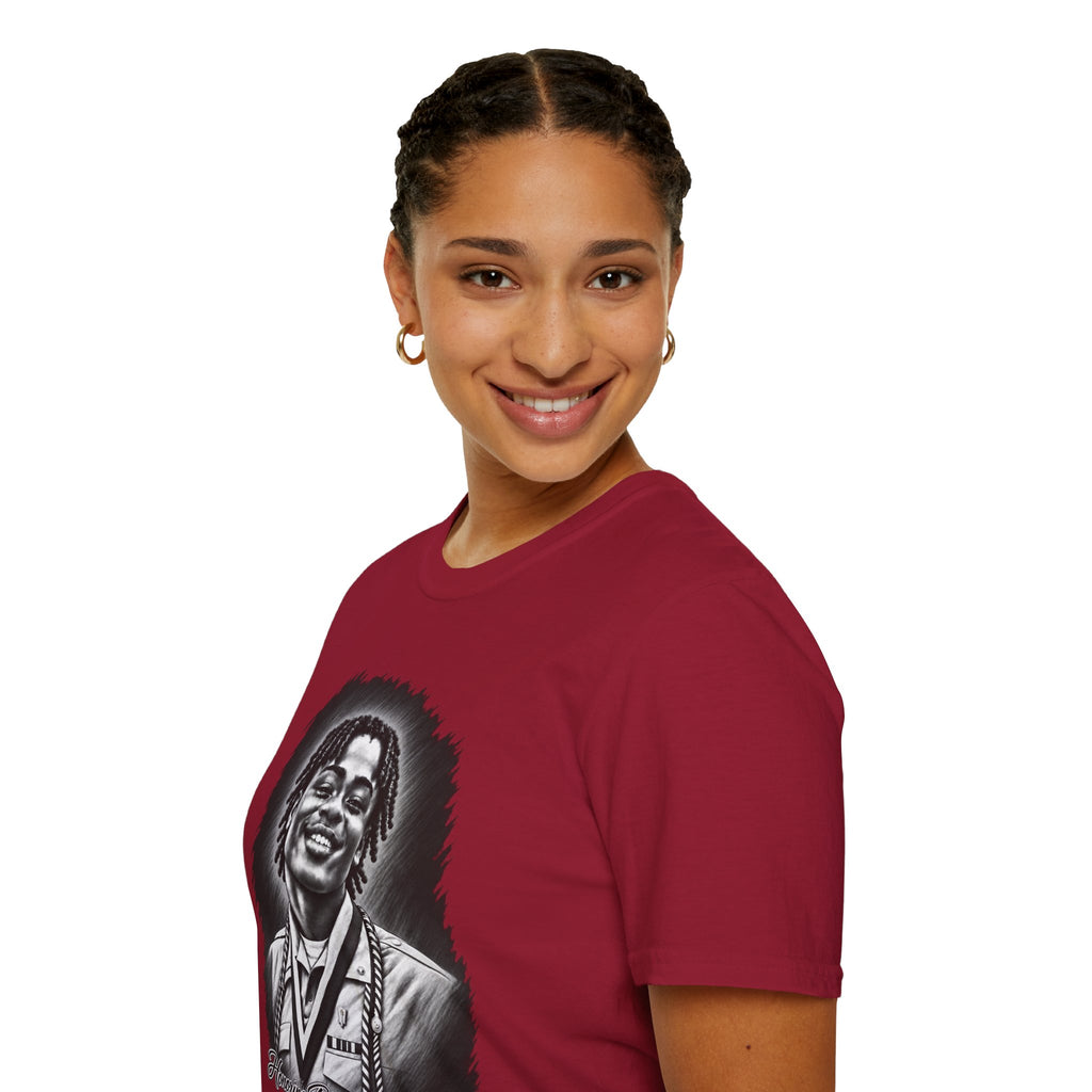Smiling Portrait Front - In Memory of Pierre Damas Bel T-Shirt