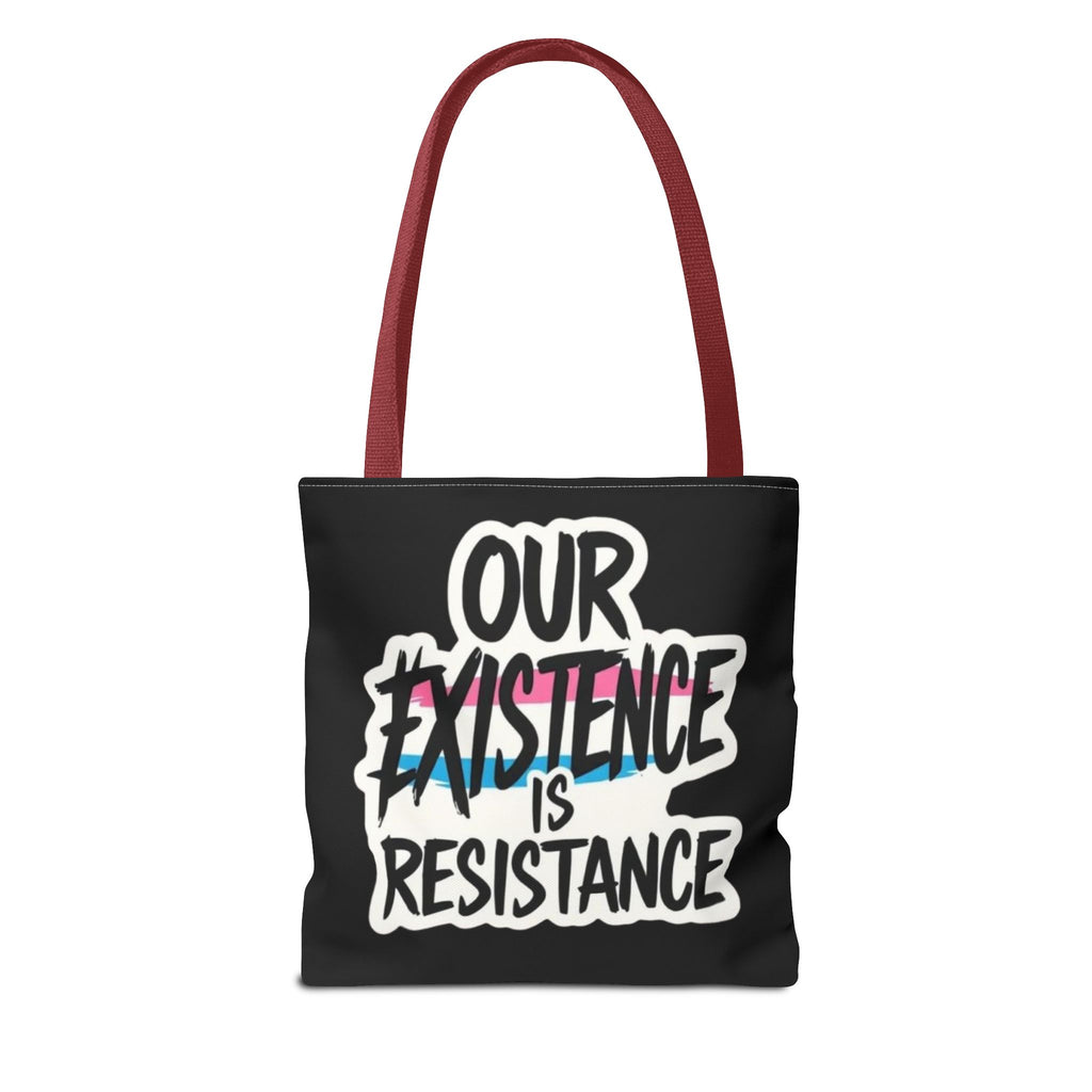 Our Existence Is Resistance Trans Protest Tote Bag