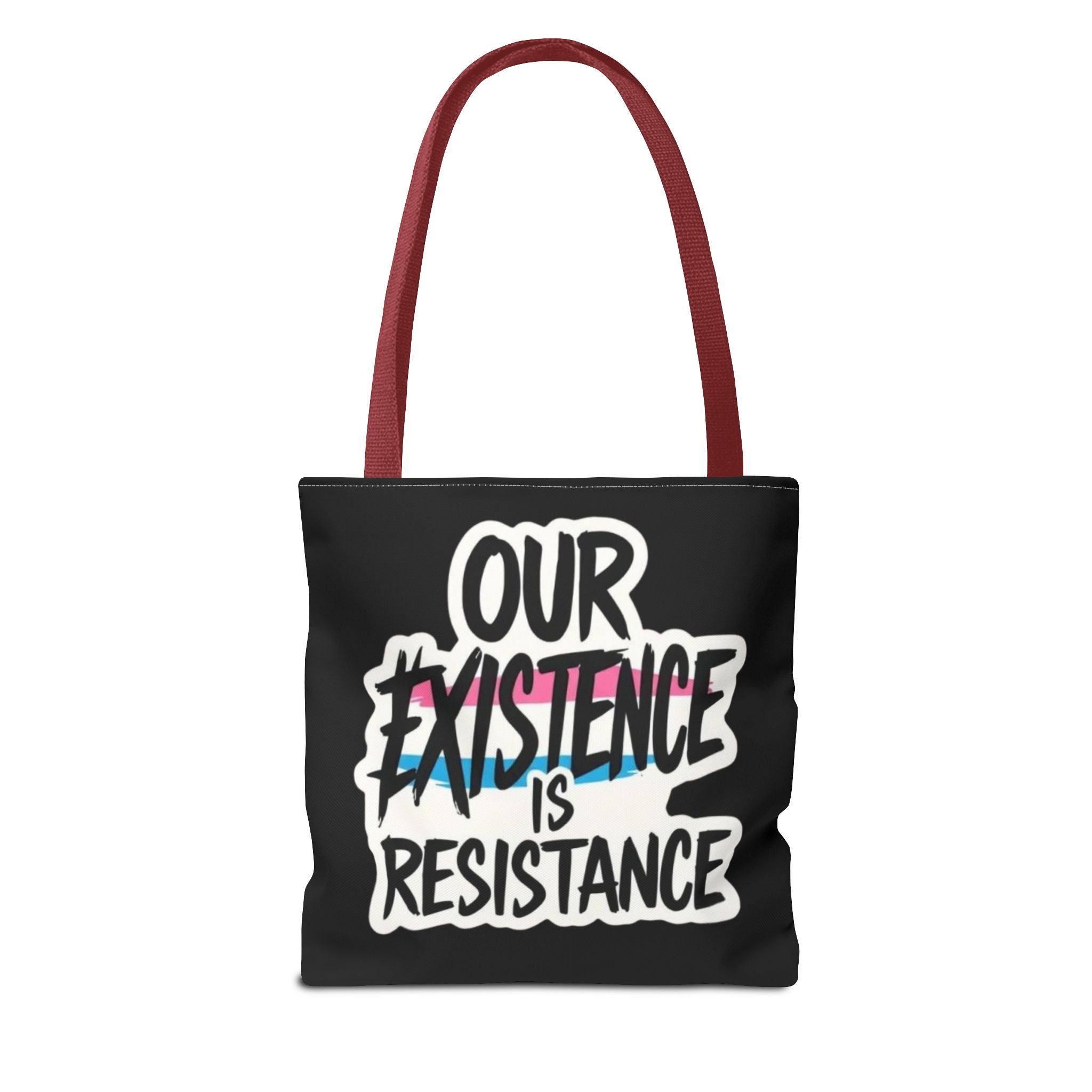 Our Existence Is Resistance Trans Protest Tote Bag