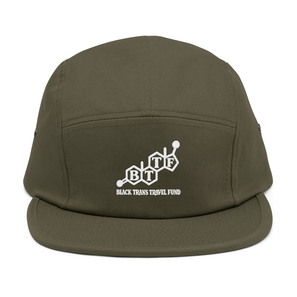 BTTF - Black Trans Travel Fund Embroidered Five-Panel Flat Rim Cap