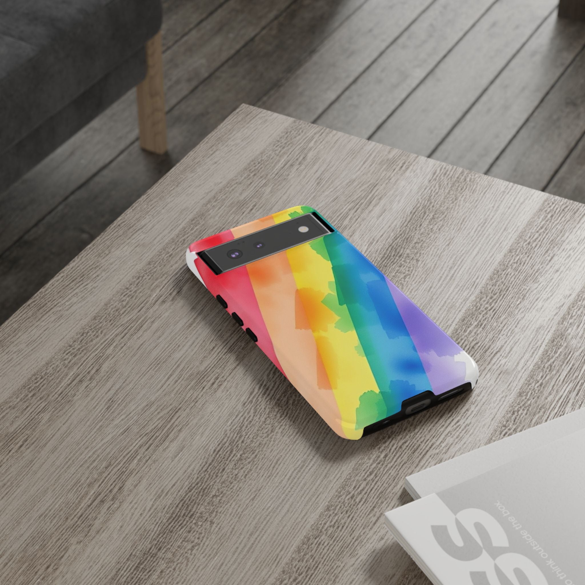 Rainbow Watercolor Art Tough Cases For Android & iPhone