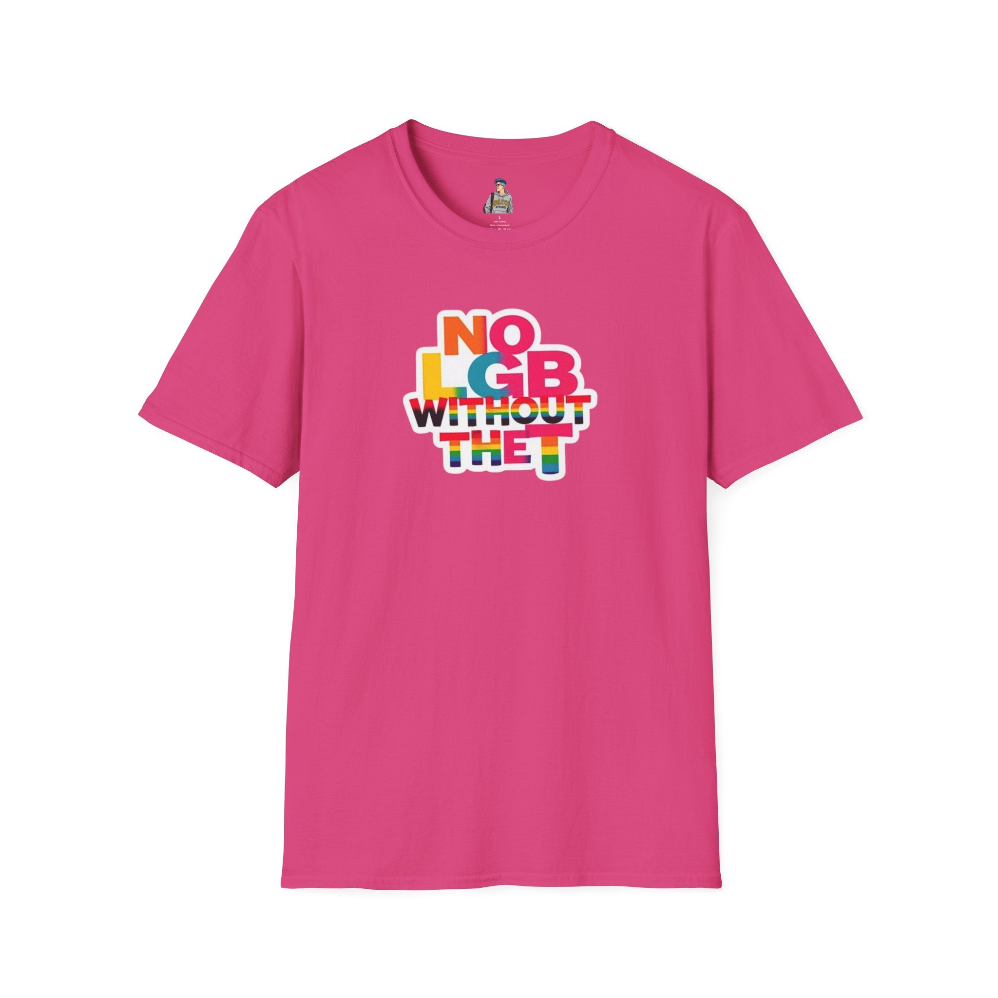 Unisex Softstyle T-Shirt - Trans Visibility No LGB Without the T Statement Tee