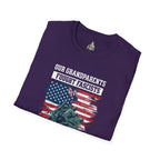 Unisex Softstyle T-Shirt: 'Our Grandparents Fought Fascists' Patriotic Tee