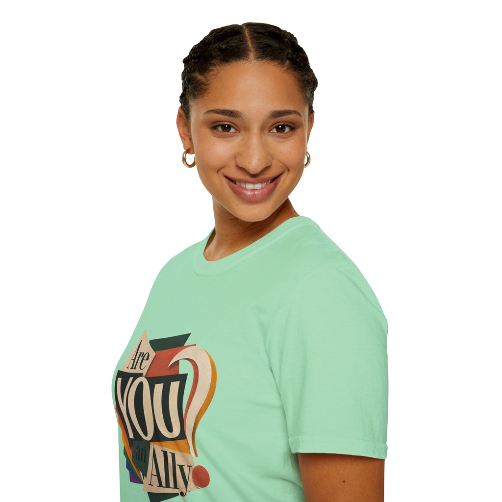Are You An Ally? T-Shirt — Vintage Pride Ally Tee