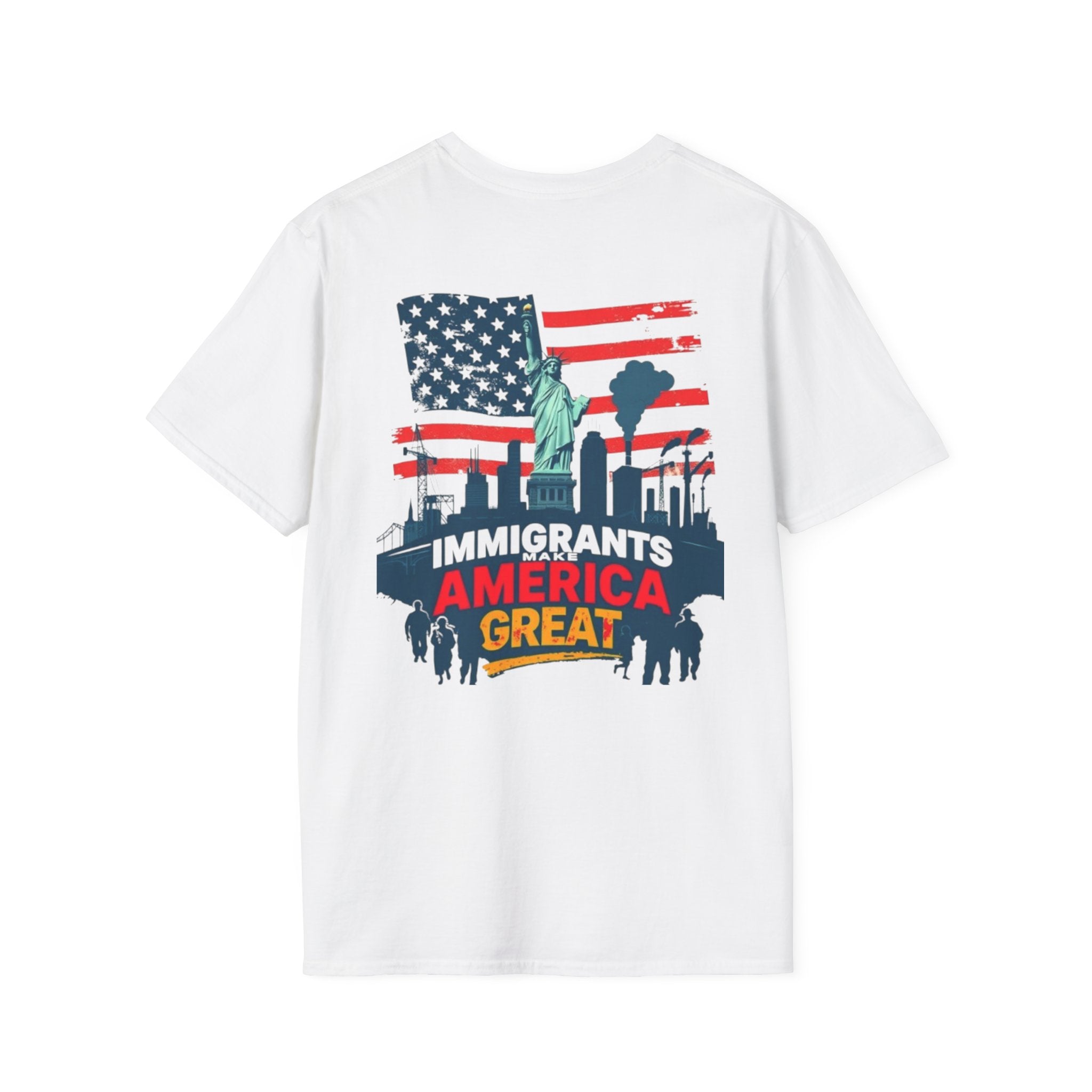 Estoy Contigo (I Am With You) Immigrants Make America Great Unisex Softstyle T-Shirt Classic Protest Tee