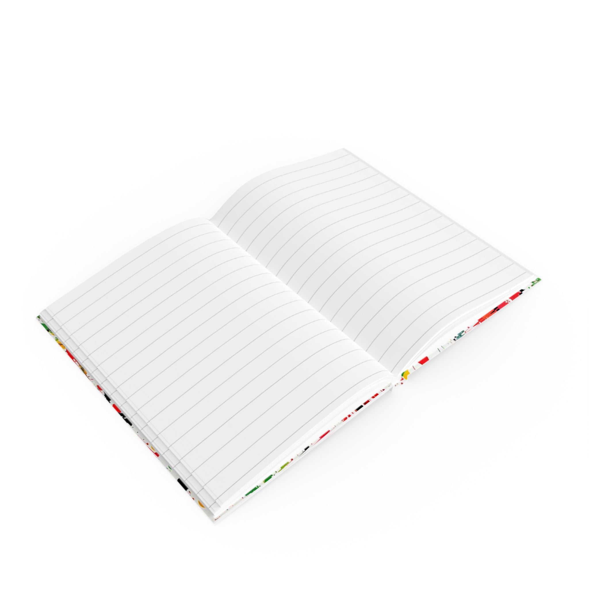 Heart with Pan-African Paint Design Hard Backed Journal - Perfect for Gifts, Journaling, and Celebrations