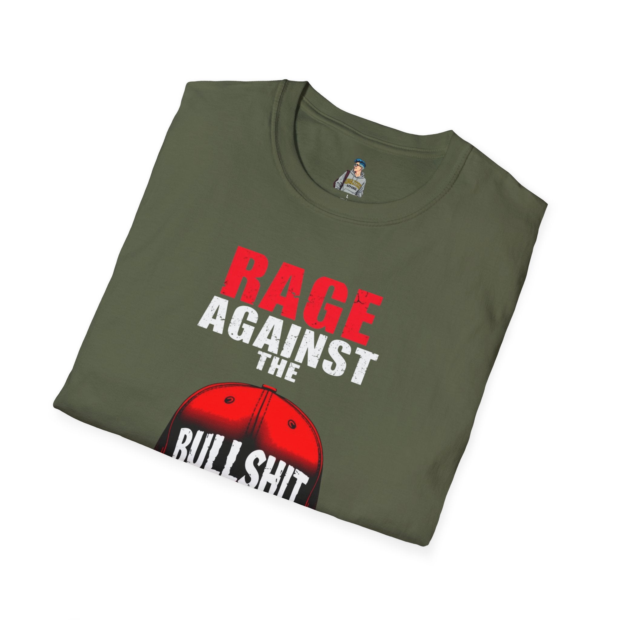 Unisex Softstyle T-Shirt - "Rage Against the BS" Graphic Tee