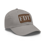 Stylish Dad Hat with FDT Leather Patch - Casual Sun Protection for Dads