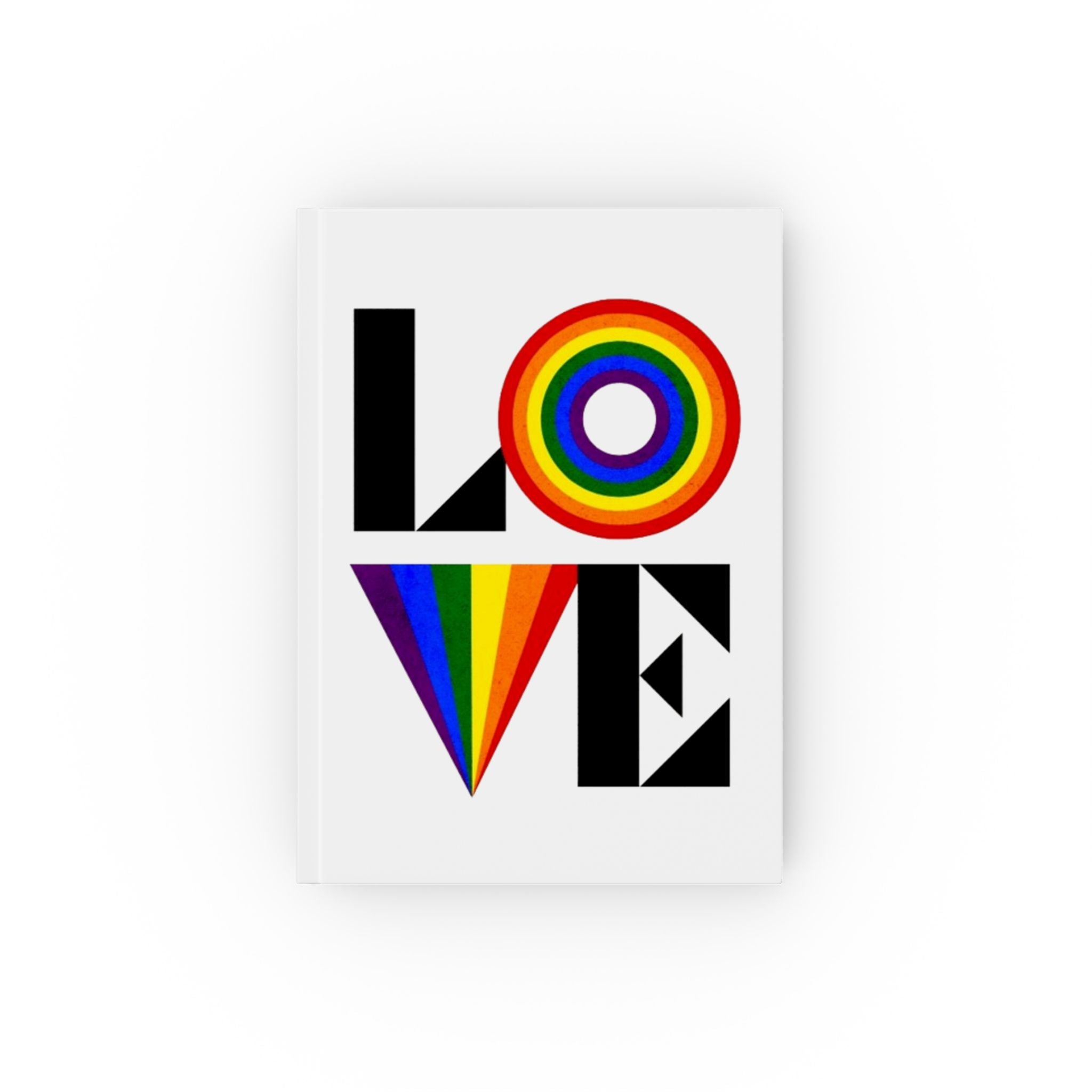 LOVE Rainbow Hard Backed Journal - Perfect for Gifts, Journaling, and Celebrations