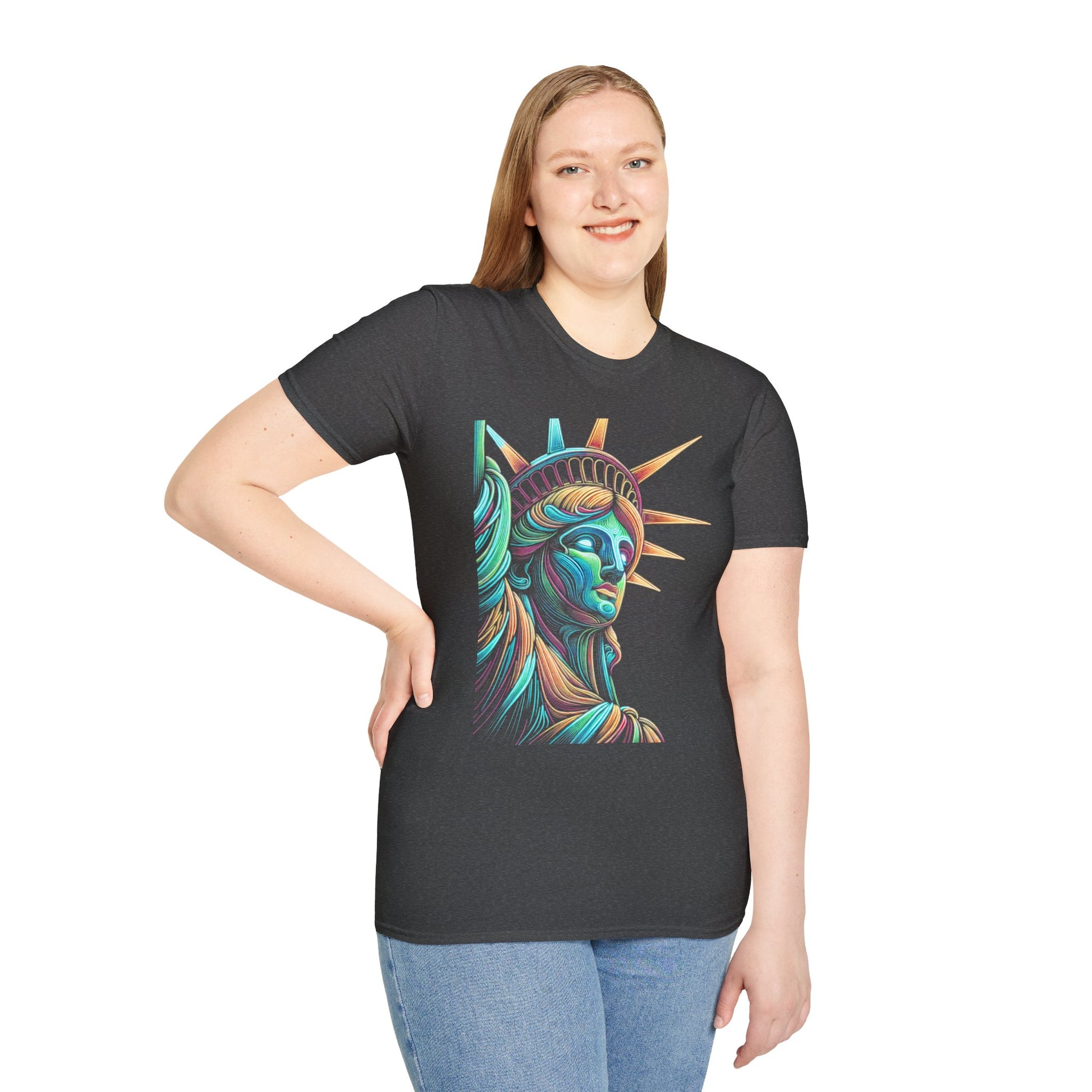 Lady Liberty - Softstyle Unisex T-Shirt