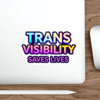 Die-Cut Stickers - TRANS VISIBILITY SAVES LIVES