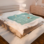 Sea You in my Dreams Velveteen Plush Blanket – For Comfort and Warmth
