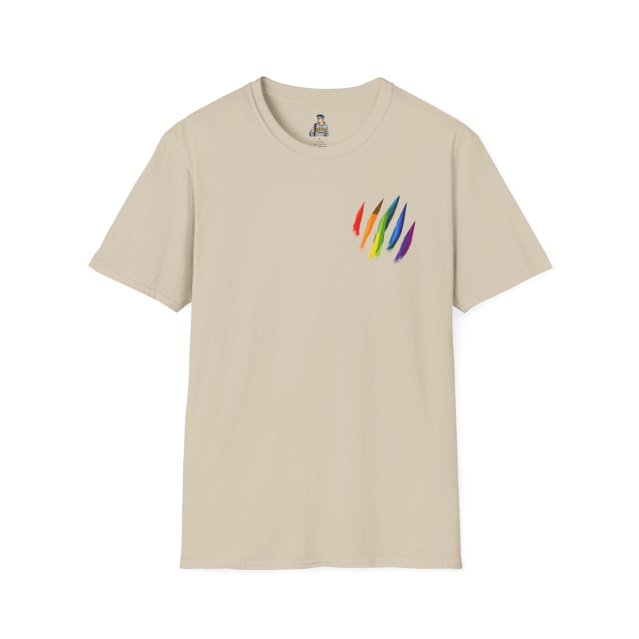 Rainbow Scratch Unisex Softstyle T-Shirt - Casual Comfort for All Occasions