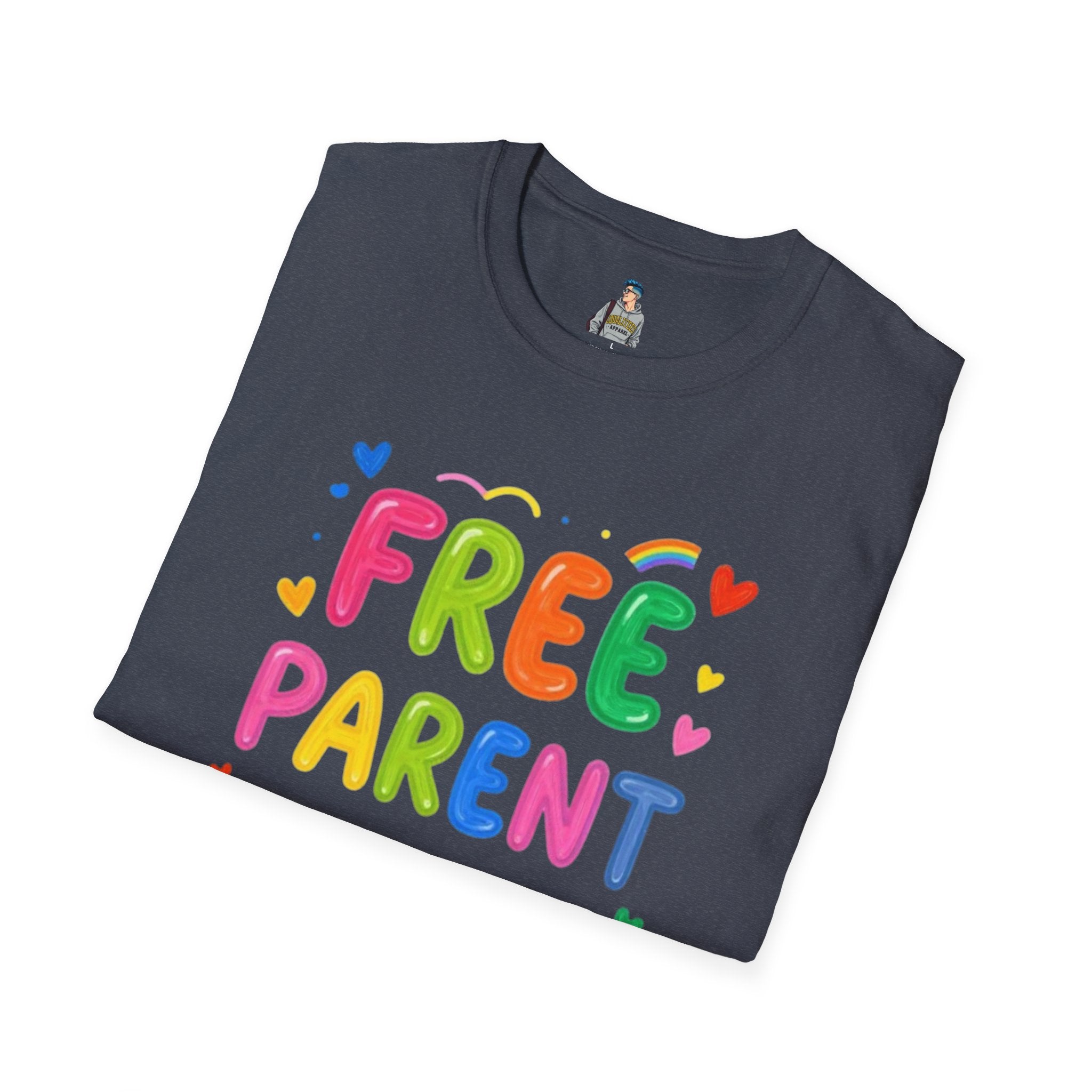 Free Parent Hugs T-Shirt — Colorful Affirming Pride