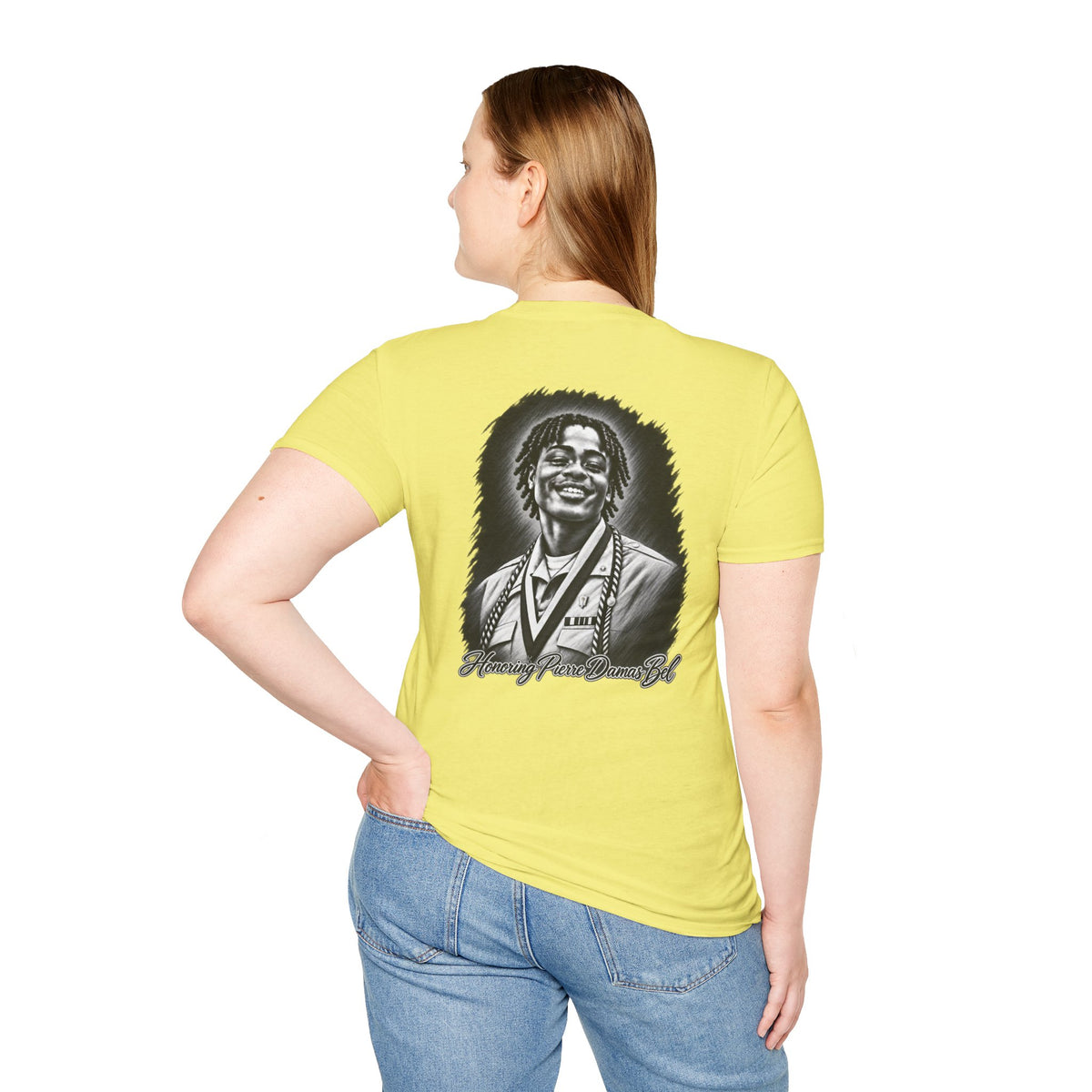 Portrait Front and Back - In Memory of Pierre Damas Bel T-Shirt