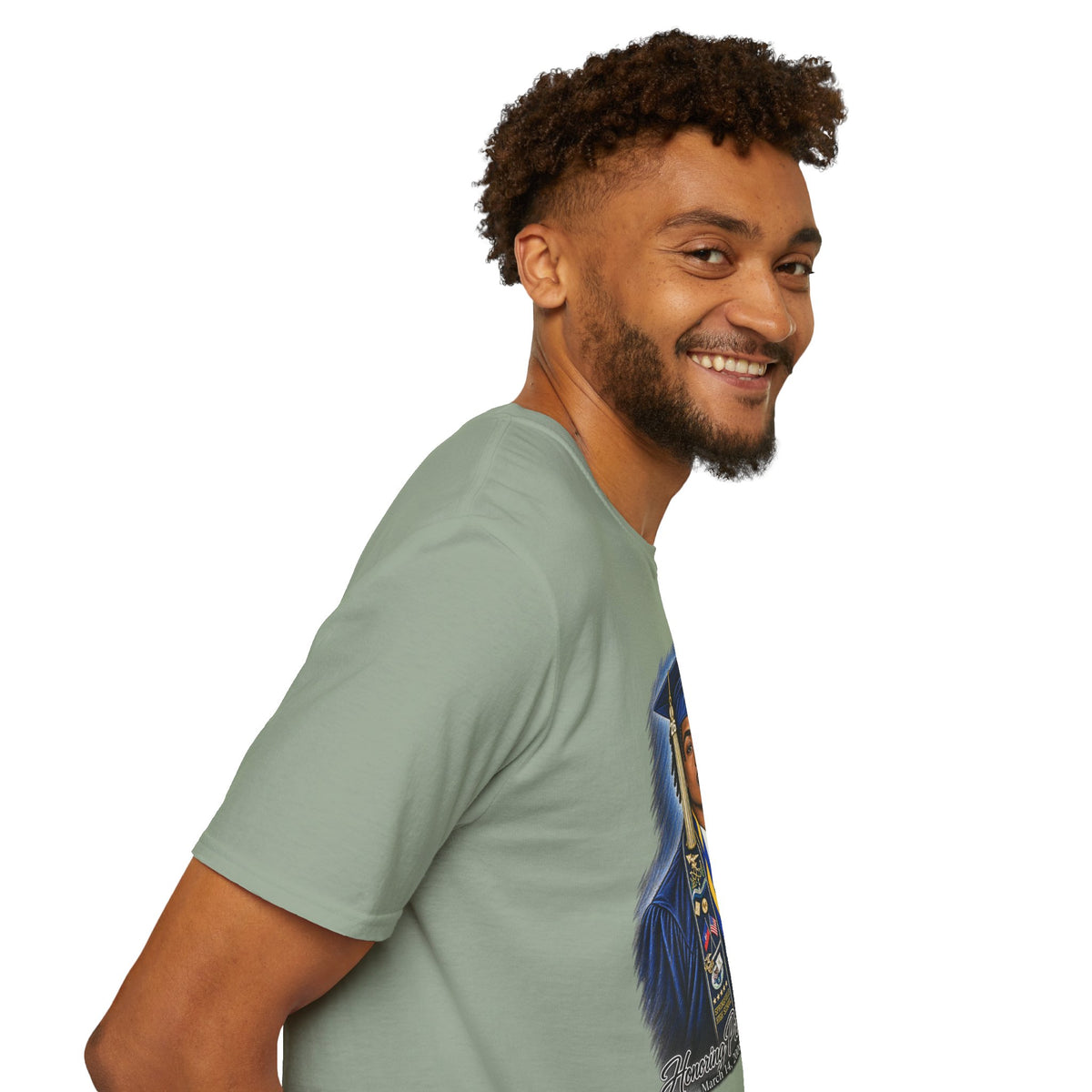 Portrait Front and Back - In Memory of Pierre Damas Bel T-Shirt