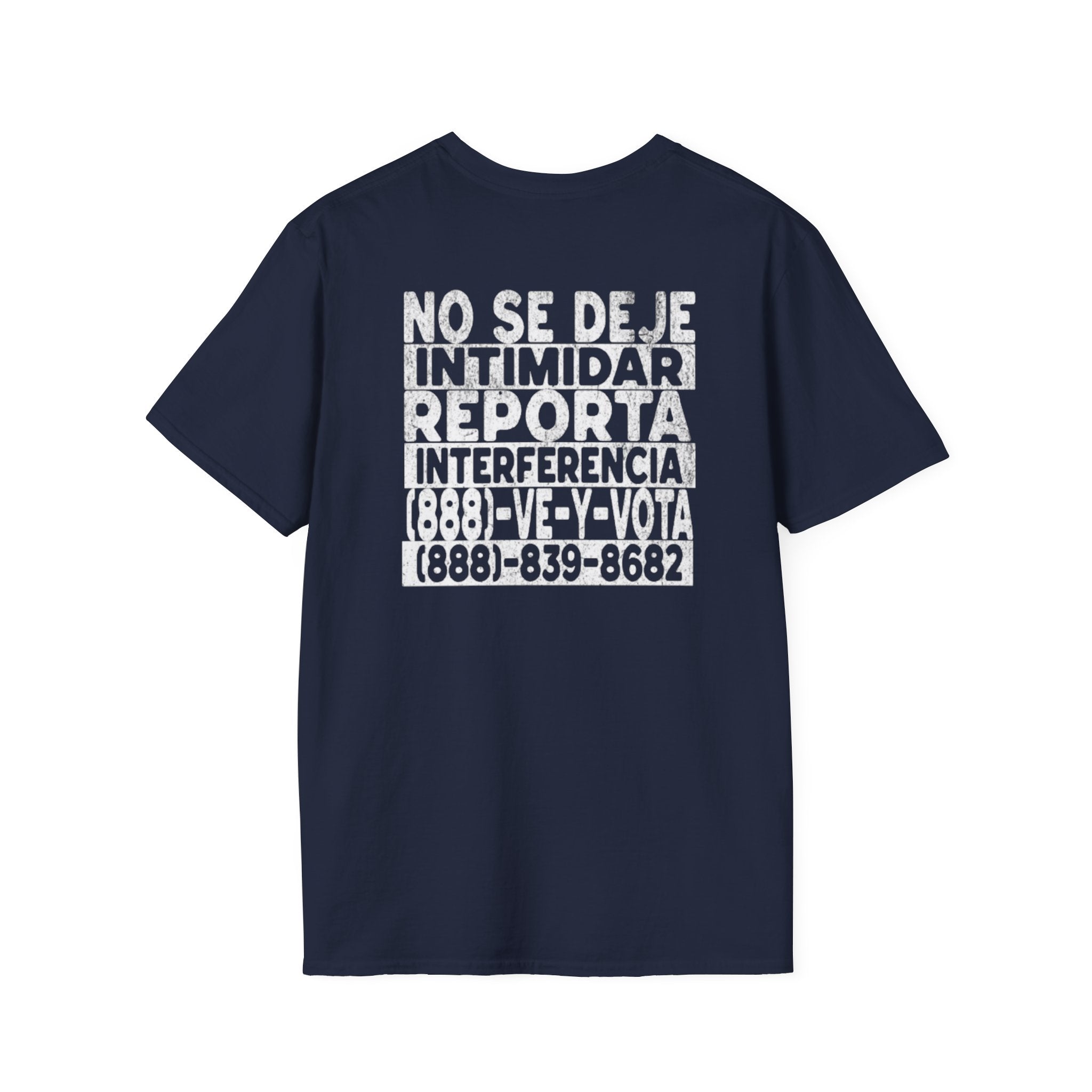 NO SE DEJE INTIMIDAR. Know Your Rights Voting Tee-Spanish