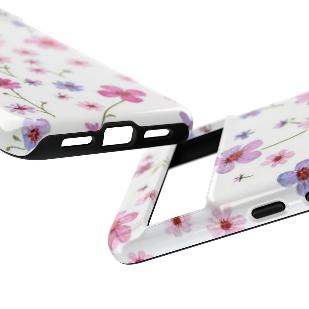 Pink Wildflower Tough Case for Android