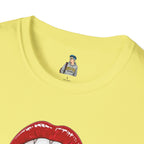 Pride Love Unisex Softstyle T-Shirt | LGBTQ+ Rainbow Heart Design