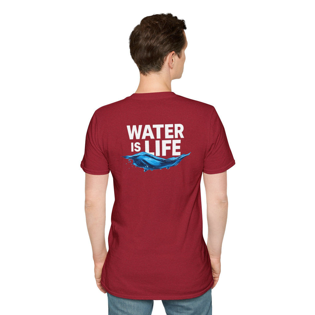 Water is Life Unisex T-Shirt | Eco-Friendly Tee for Environmentalists, Beach Lovers, Awareness Campaigns, Gifting