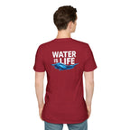 Water is Life Unisex T-Shirt | Eco-Friendly Tee for Environmentalists, Beach Lovers, Awareness Campaigns, Gifting