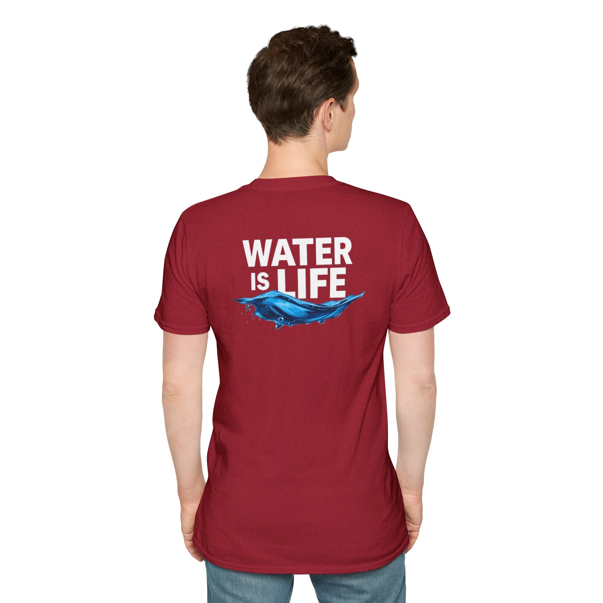 Water is Life Unisex T-Shirt | Eco-Friendly Tee for Environmentalists, Beach Lovers, Awareness Campaigns, Gifting