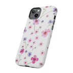 Floral Pink Wildflower Tough Phone Case for iPhone