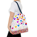 Falling Hearts Tote Bag