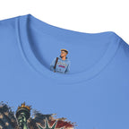 Statue of Liberty Stepping on MAGA American Flag T-Shirt — Patriotic USA Independence Day Tee