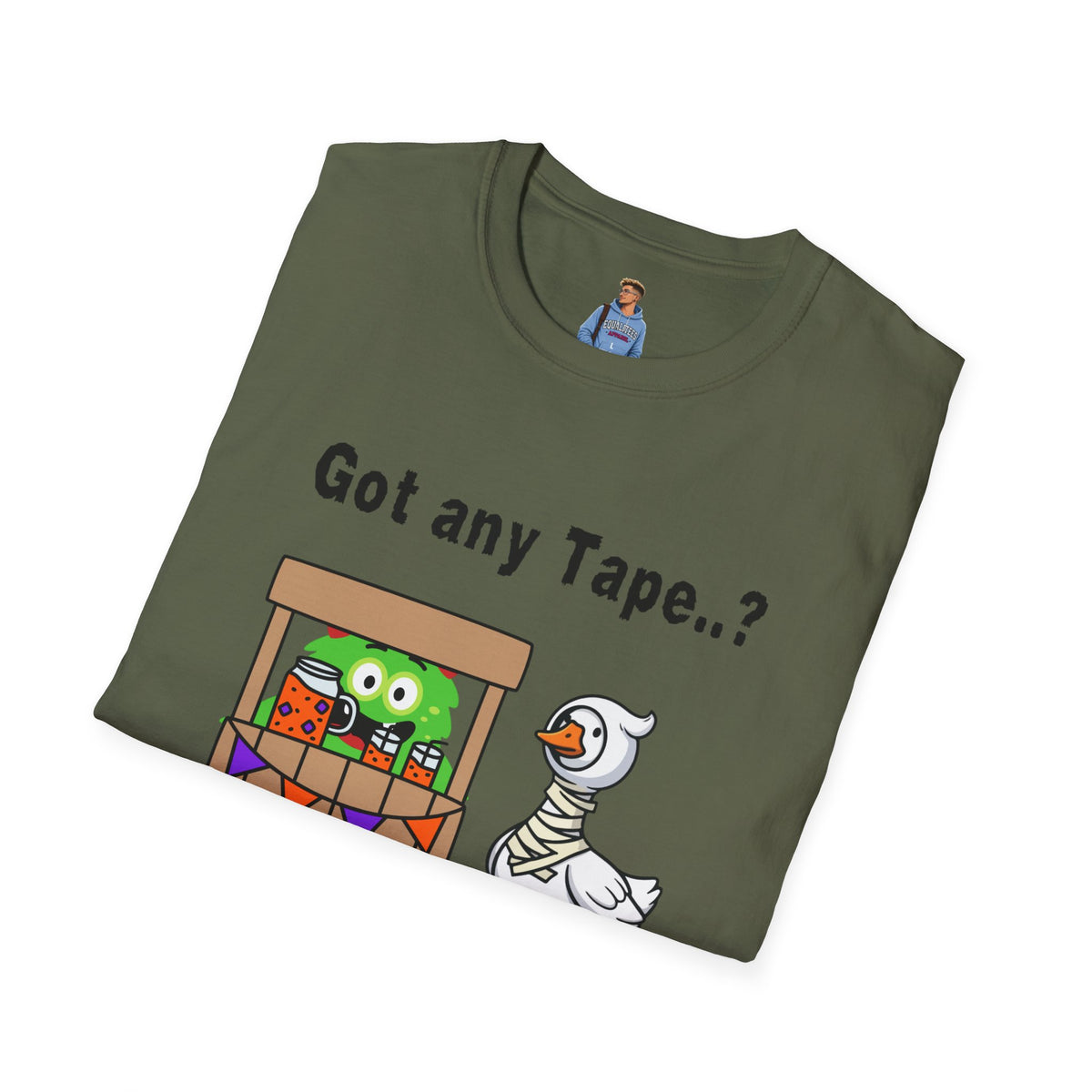Got any Tape..? Funny Goose & Frog Market T-Shirt — Cute Animal Humor Tee