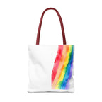 Rainbow Watercolor on Canvas Design - Tote Bag