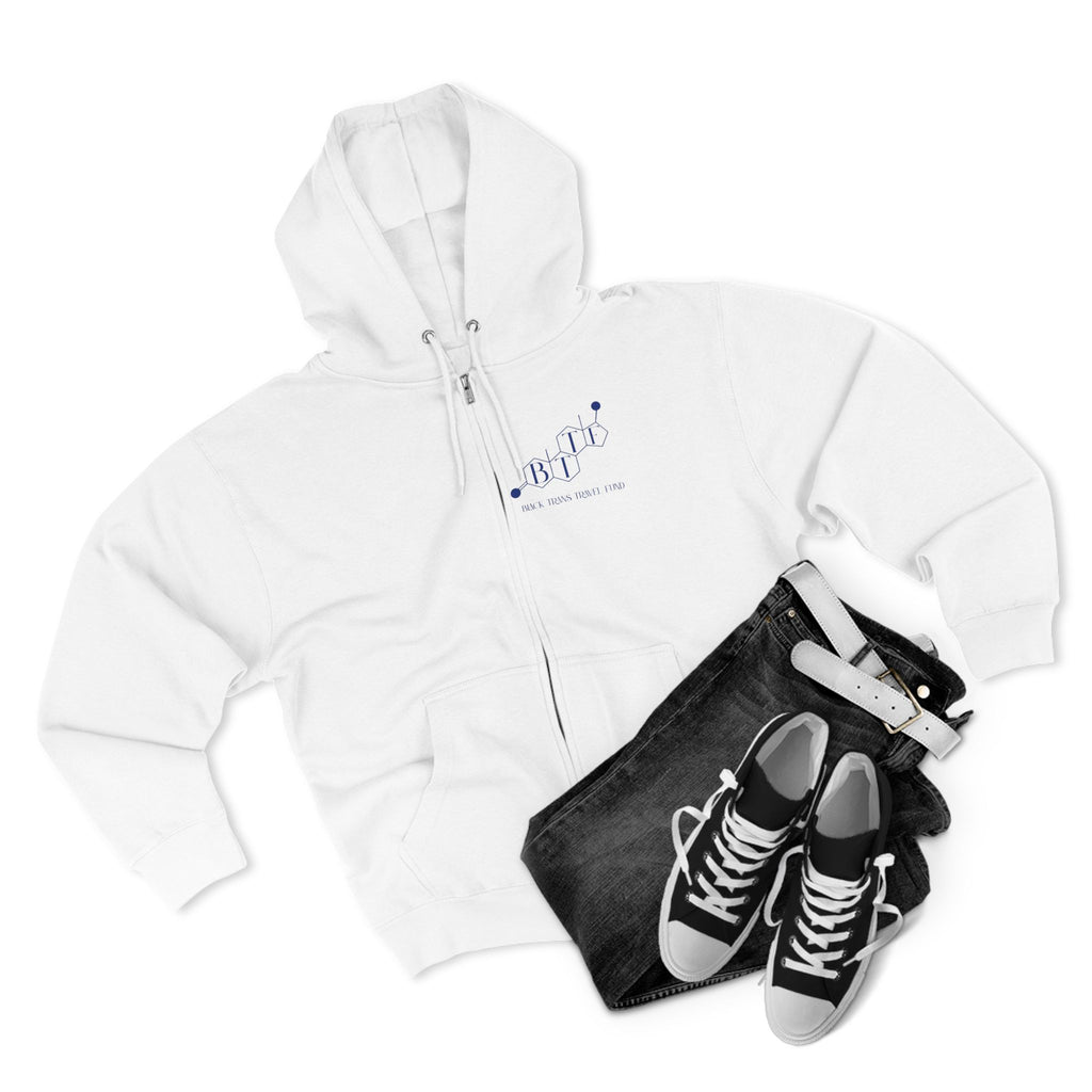 BTTF - Black Trans Travel Fund Unisex Zip-Up Hoodie