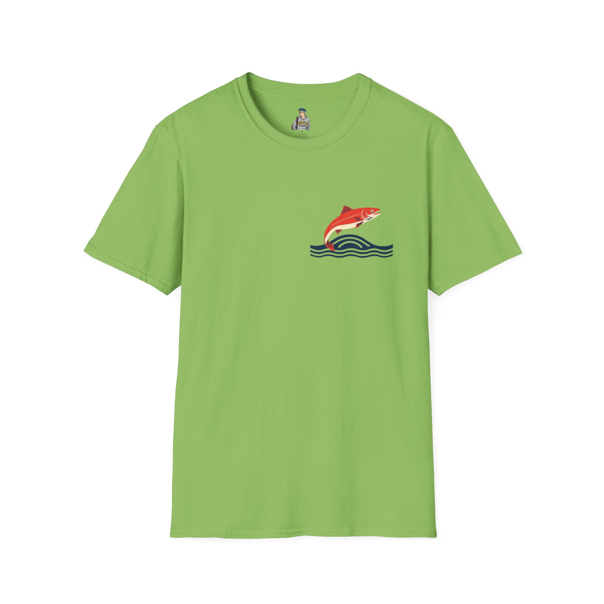 Jumping Salmon Native Pride Softstyle Unisex T-shirt