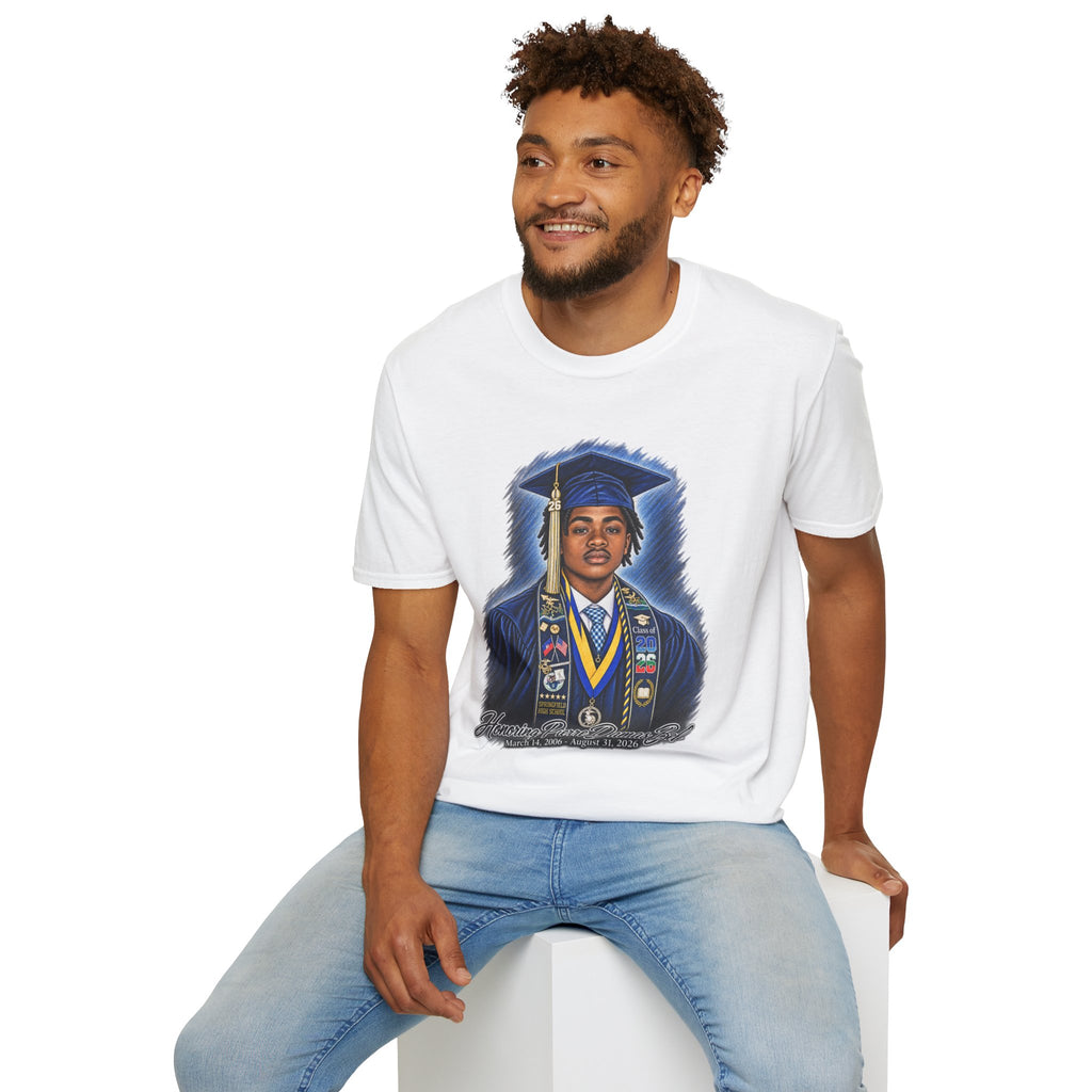 Portrait Front and Back - In Memory of Pierre Damas Bel T-Shirt