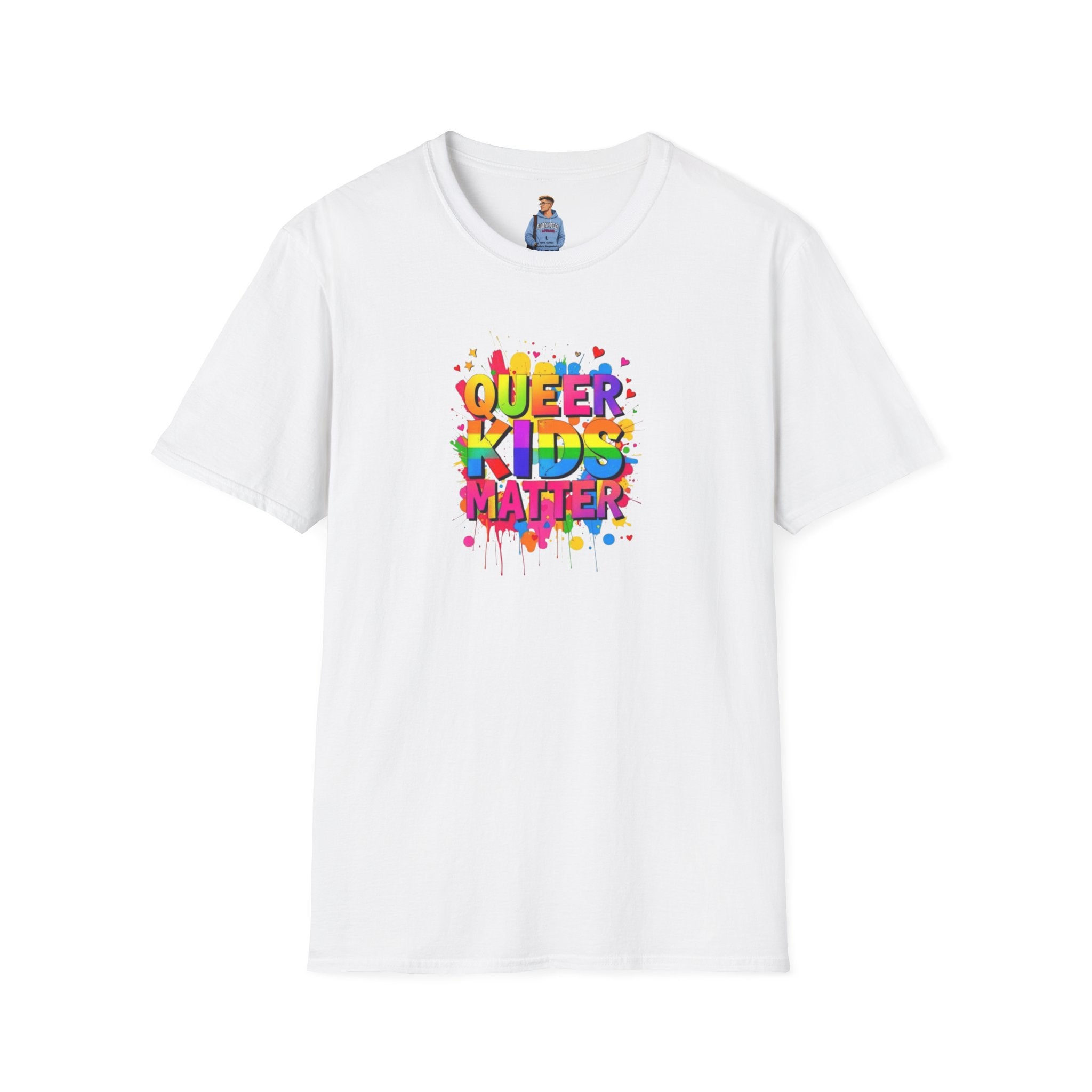 Queer Kids Matter Unisex Softstyle T-Shirt - Celebrate Inclusivity & Pride
