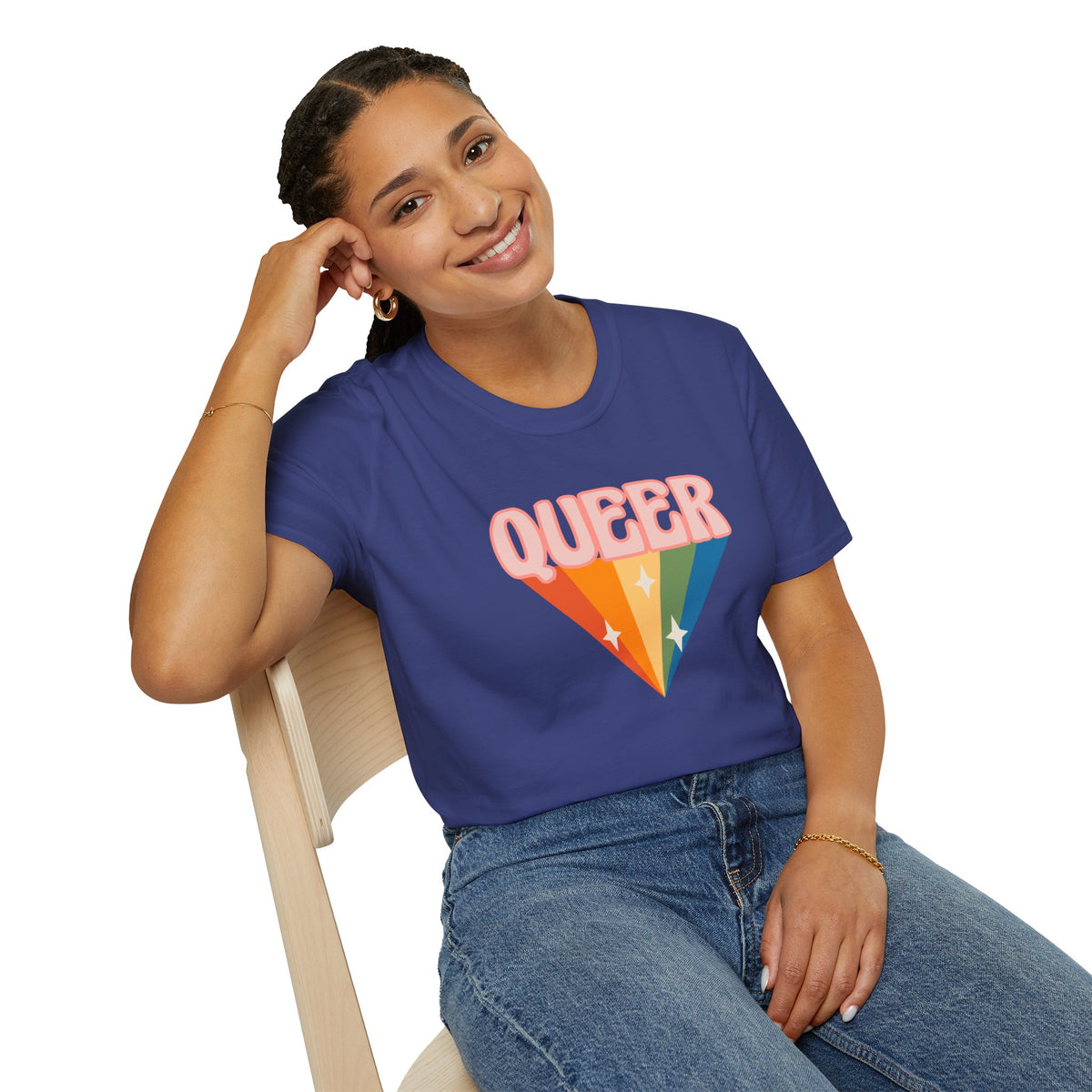 Queer Rainbow Sparkle Pride Tree Las Vegas T-Shirt