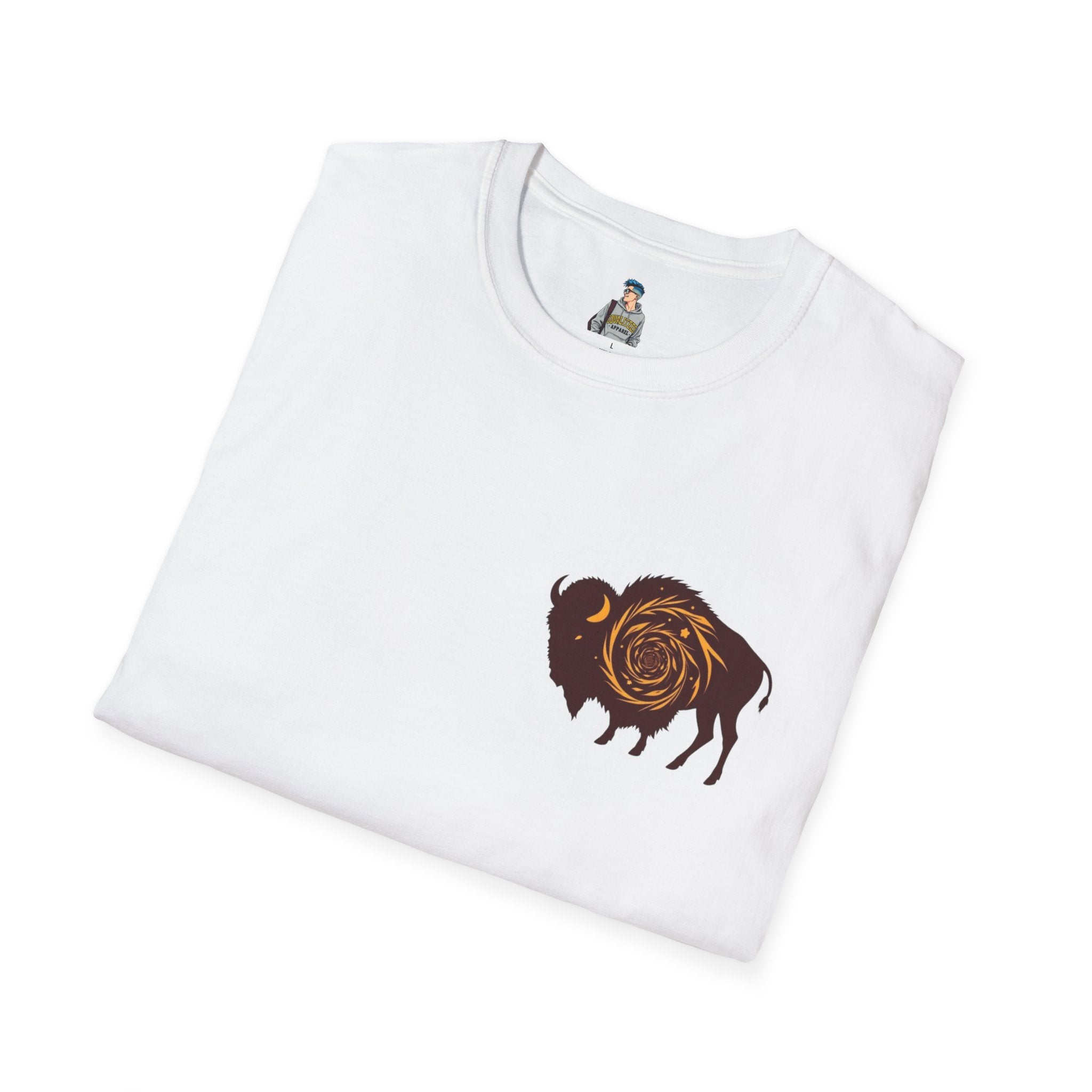 Buffalo Spiral Design Unisex Softstyle T-shirt