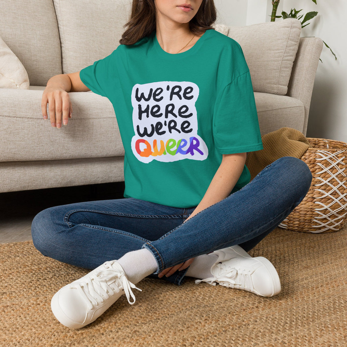 We’re Here We’re Queer Pride Tree Las Vegas T-Shirt